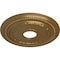 Ekena Millwork Federal Ceiling Medallion (Fits Canopies up to 8 1/2"), 15 3/8"OD x 3 5/8"ID x 1"P, Pale Gold CM15FEPAS - alternate 4